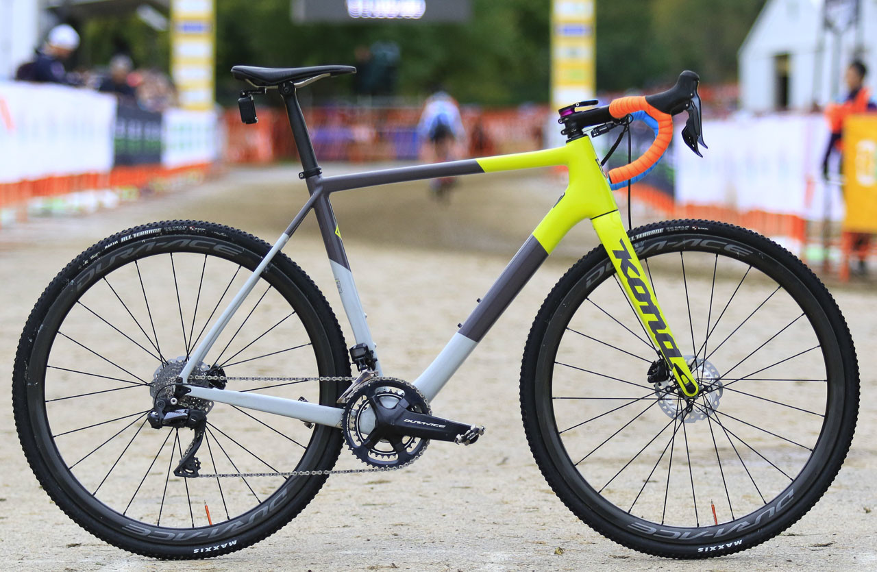 Kerry Werner's Kona Super Jake Cyclocross Bike, 2018 U.S. World Cups. © D. Mable / Cyclocross Magazine