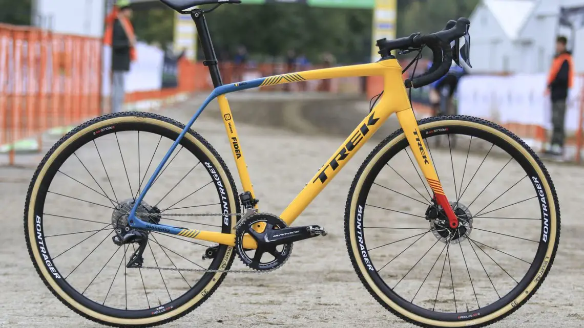 Toon Aerts' 2018 Trek Boone Cyclocross Bike. © D. Mable / Cyclocross Magazine