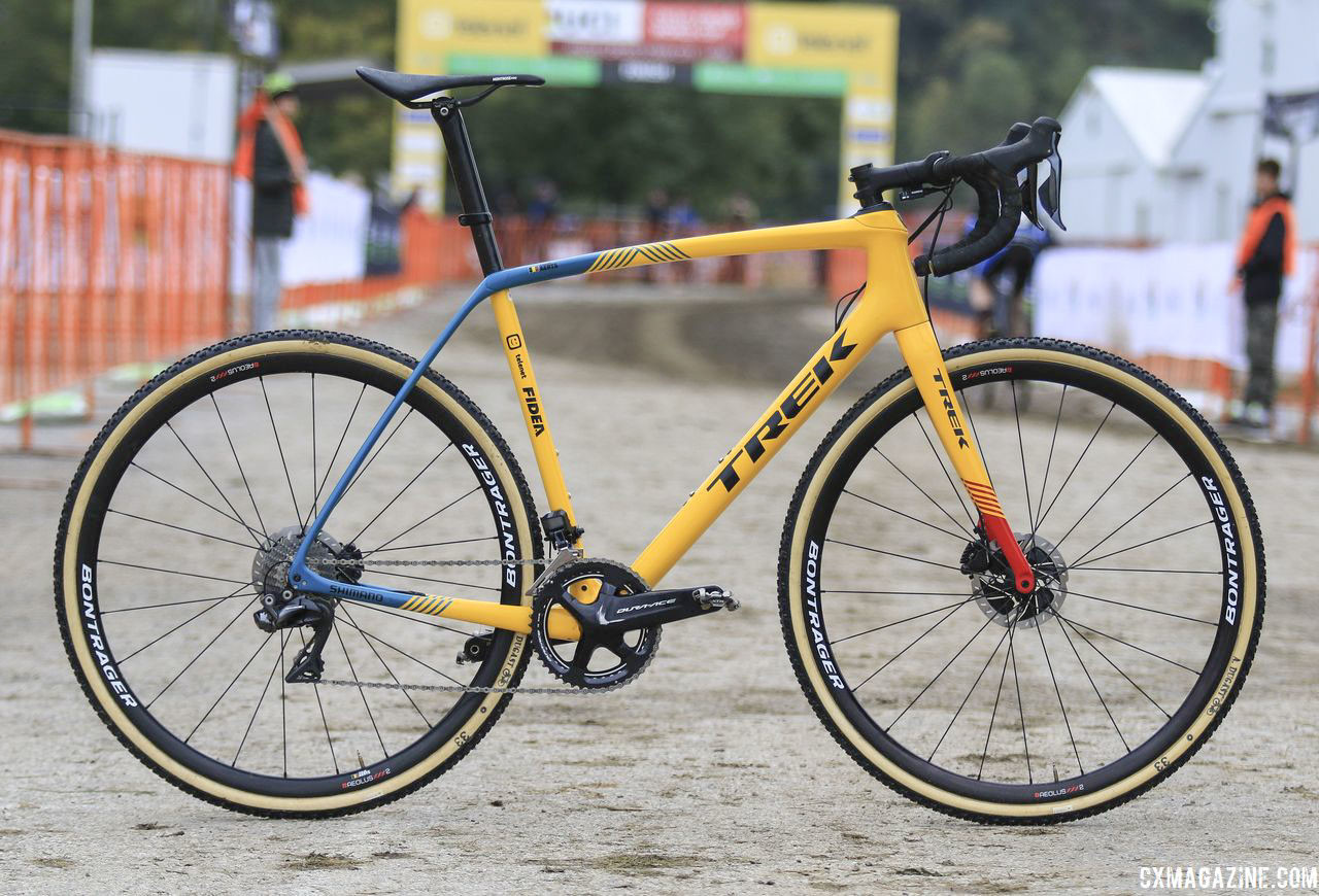 Toon Aerts' 2018 Trek Boone Cyclocross Bike. © D. Mable / Cyclocross Magazine