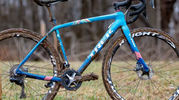 Katie Compton's 2018 Cyclocross National Championship-winning Trek Boone. Louisville, KY. © A. Yee / Cyclocross Magazine