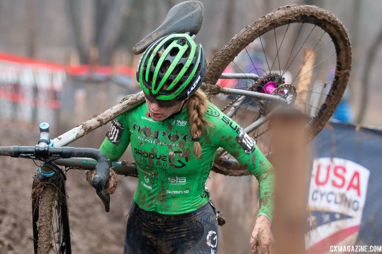 Alpha Bicycle - Groove Subaru has been a cyclocross home for Clouse for the past four years. U23 Women. 2018 Cyclocross National Championships, Louisville, KY. © A. Yee / Cyclocross Magazine