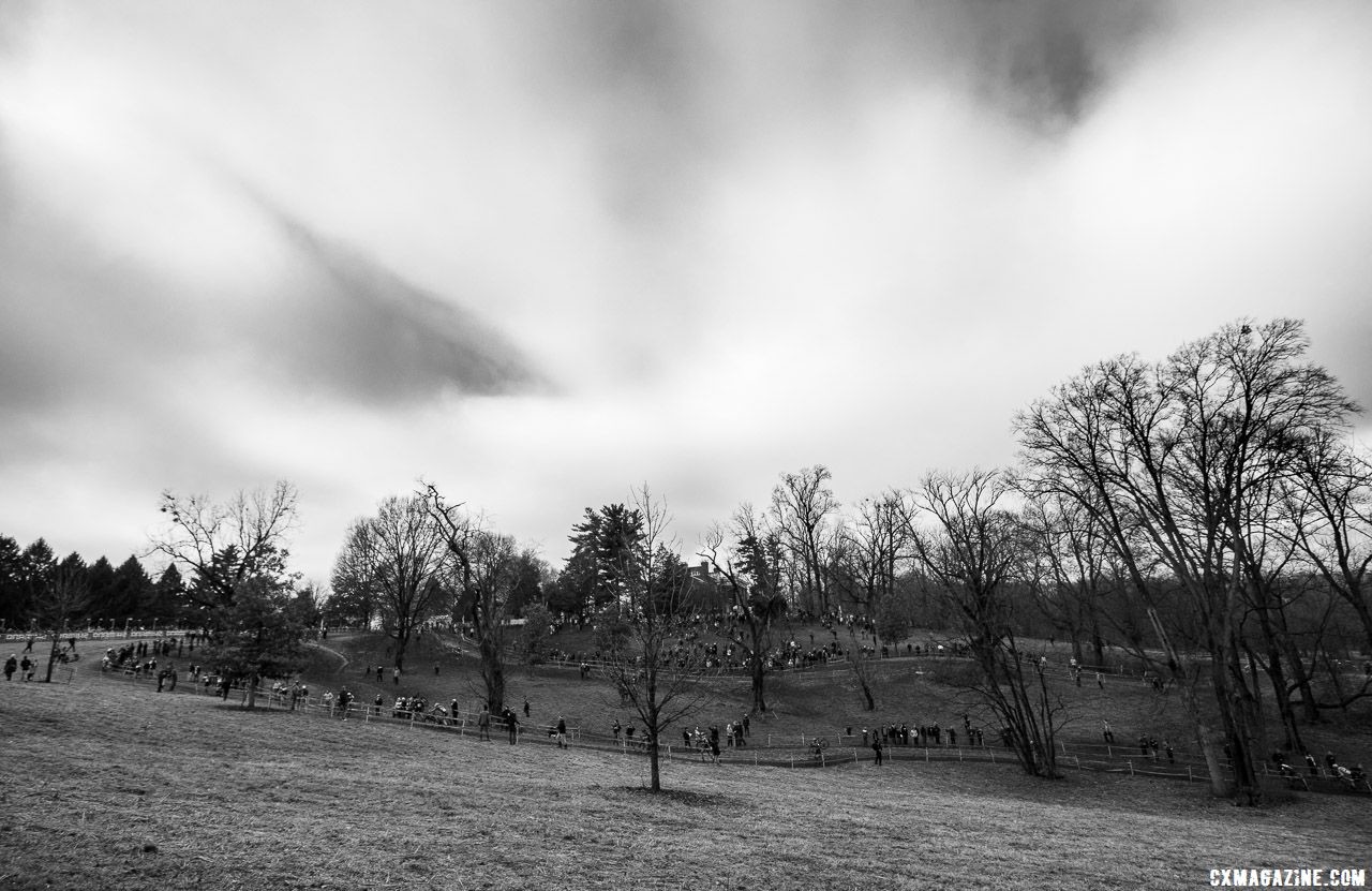 The course at Joe Creason Park brought its fair share of challenges. Elite Men. 2018 Cyclocross National Championships, Louisville, KY. © A. Yee / Cyclocross Magazine