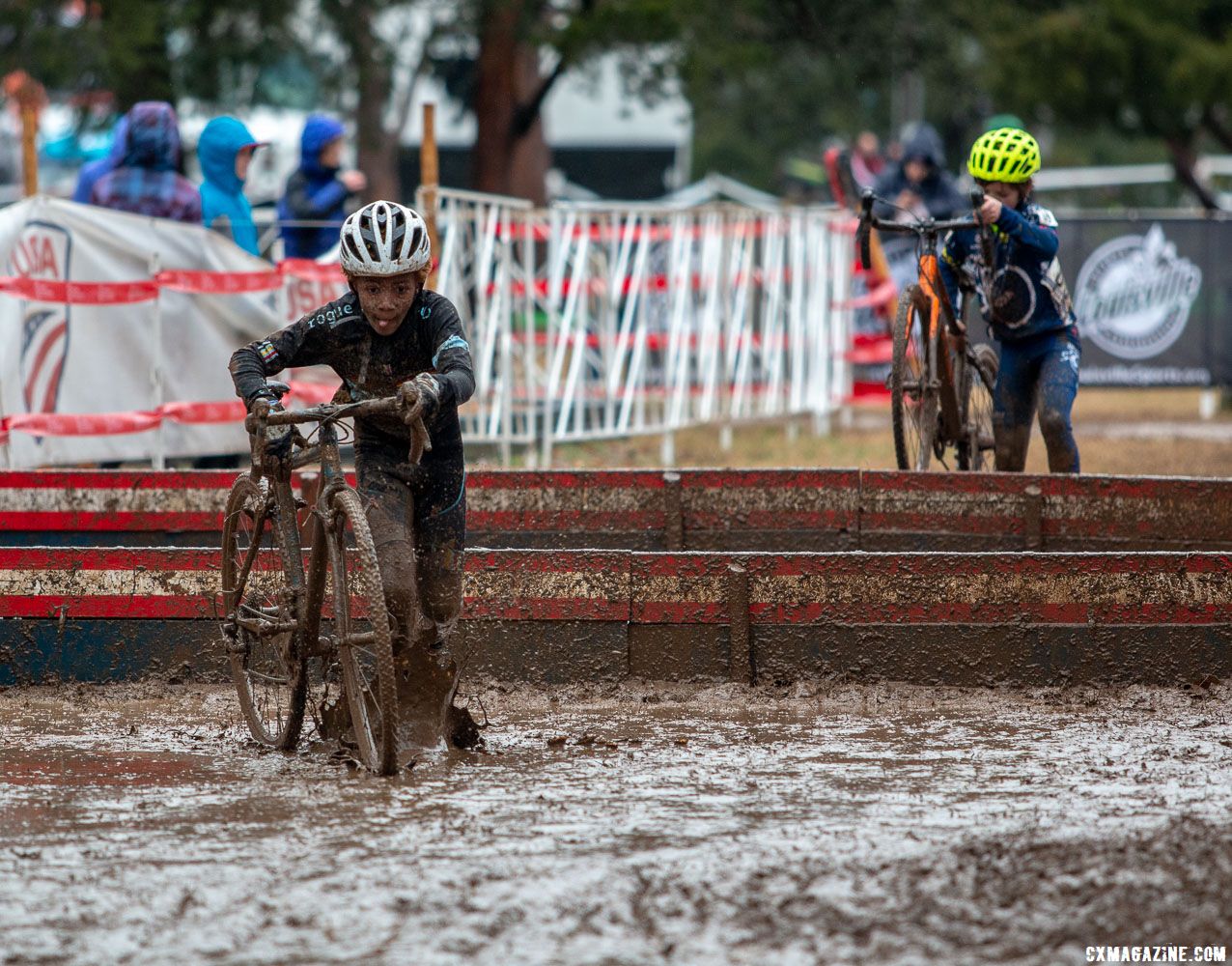 Waldman is hoping he'll be able to do things like ride cyclocross in the mud with his grand children. Junior Men 11-12. 2018 Cyclocross National Championships, Louisville, KY. © A. Yee / Cyclocross Magazine