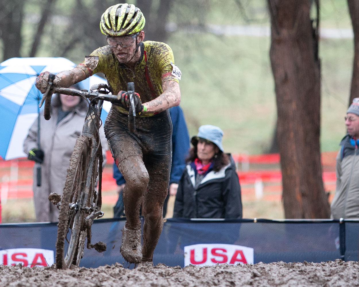 Max Palmer held on to a bronze medal finish in Louisville. Junior Men 15-16. 2018 Cyclocross National Championships, Louisville, KY. © A. Yee / Cyclocross Magazine