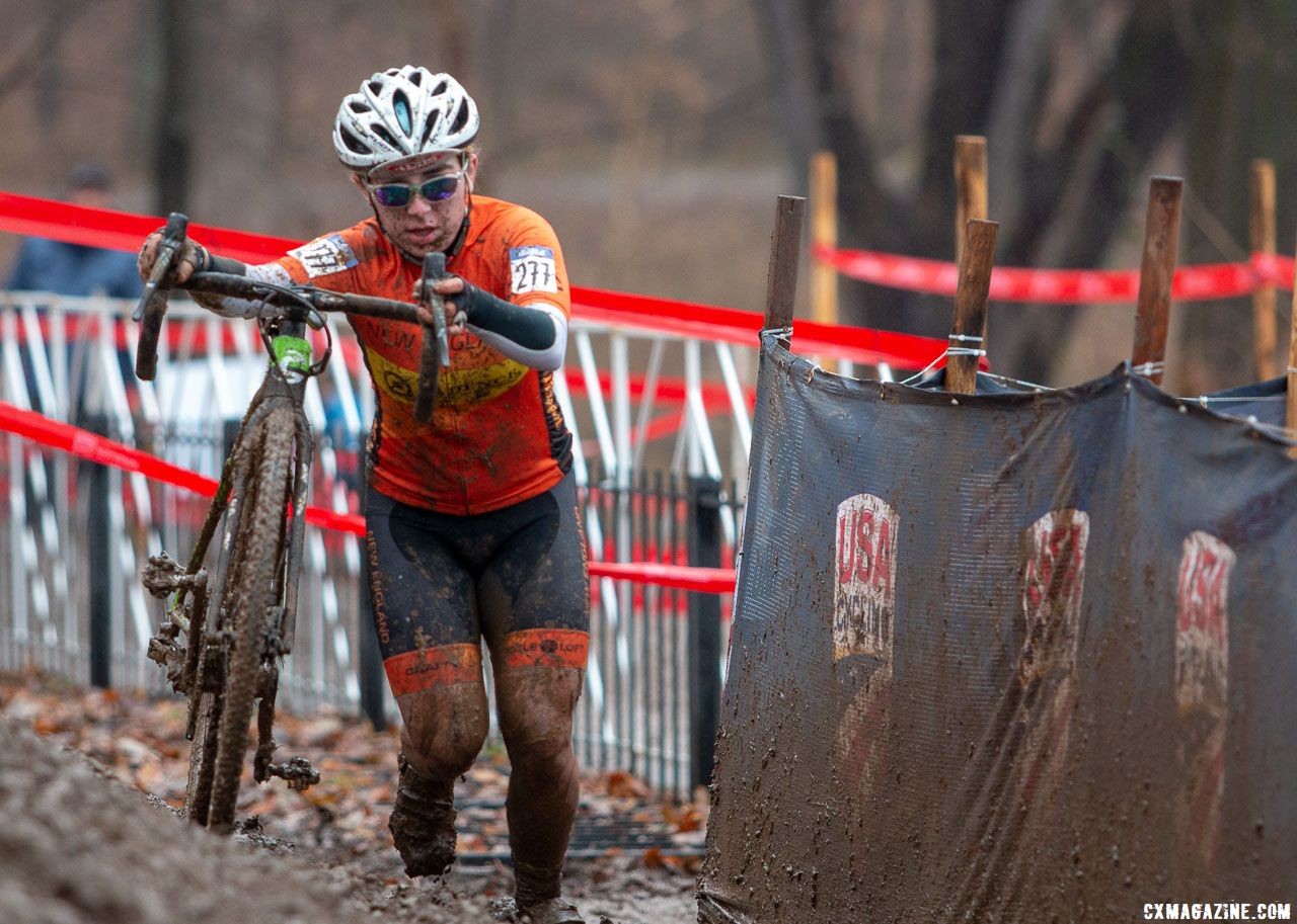 Kaia Schmid finished in bronze position in Louisville. Junior Women 15-16. 2018 Cyclocross National Championships, Louisville, KY. © A. Yee / Cyclocross Magazine