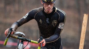 Ellwood shed Willsey to take the win in the Collegiate Club Men's' race. 2018 Cyclocross National Championships, Louisville, KY. © A. Yee / Cyclocross Magazine