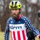 Jake Wells gets to wear the Stars-and-Stripes for another year. Masters Men 40-44. 2018 Cyclocross National Championships, Louisville, KY. © K. Baumgardt / Cyclocross Magazine