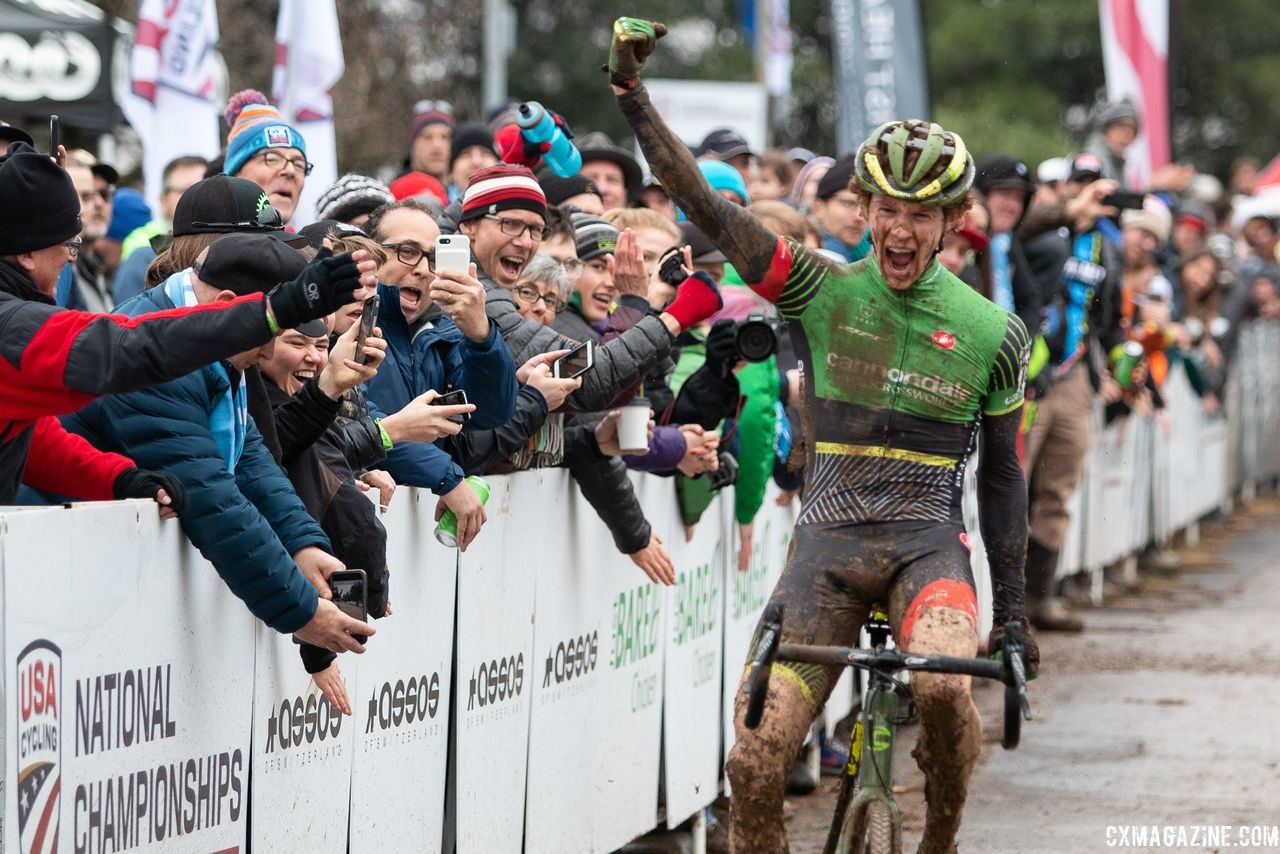 Spencer Petrov won U23 Nationals in Louisville. U23 Men. 2018 Cyclocross National Championships, Louisville, KY. © A. Yee / Cyclocross Magazine