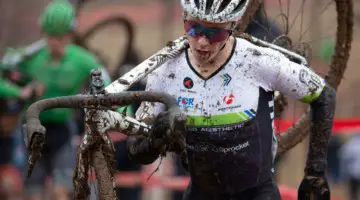 Caleb Swartz ran to inside the top 10. U23 Men. 2018 Cyclocross National Championships, Louisville, KY. © A. Yee / Cyclocross Magazine