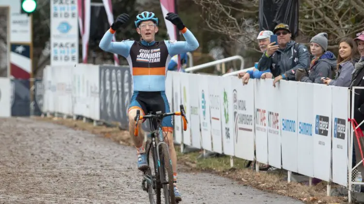 Craig Undem wins. Masters Men 55-59. 2018 Cyclocross National Championships, Louisville, KY. © A. Yee / Cyclocross Magazine