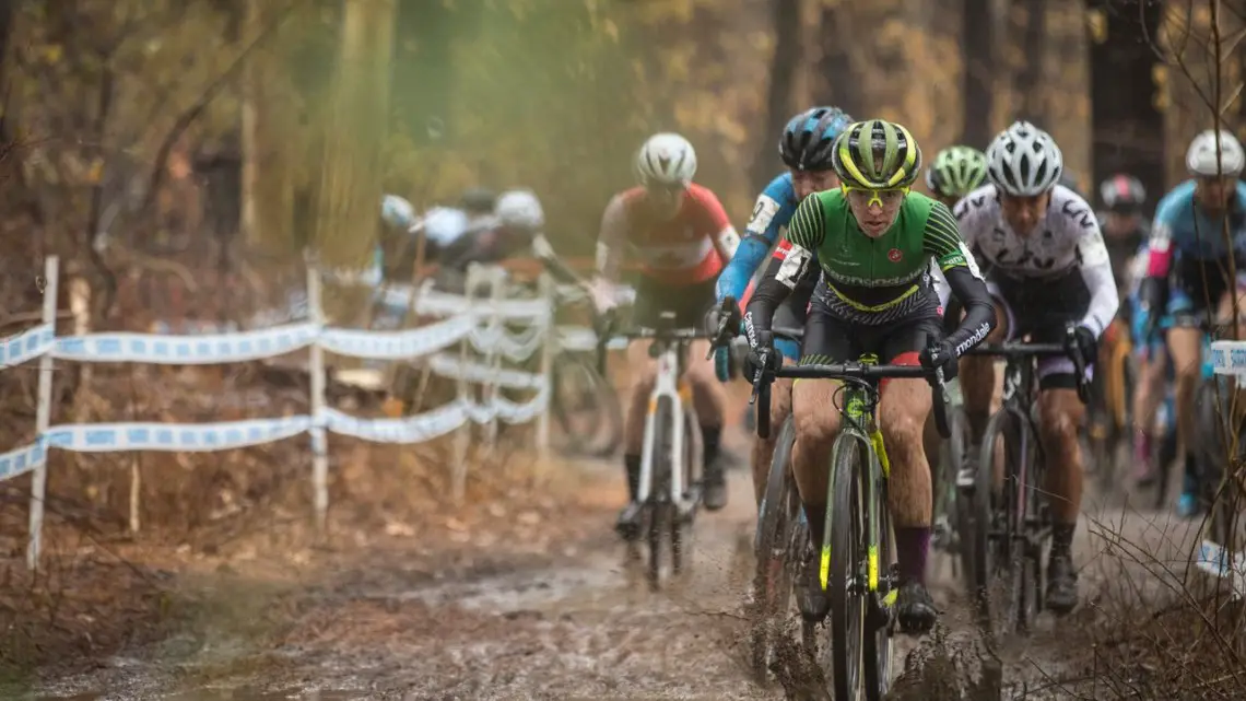 Keough led wire-to-wire to win on Sunday. 2018 NBX Gran Prix of Cyclocross Day 2. © Angelica Dixon