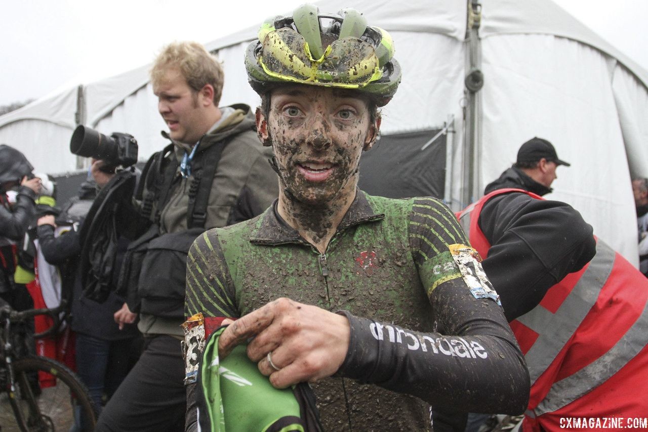 Kaitie Keough finished eighth on Sunday. 2018 World Cup Namur. © B. Hazen / Cyclocross Magazine