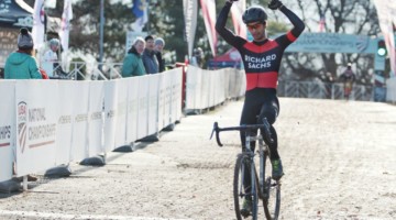 Dan Chabanov took the win in the Masters 30-34 race in Louisville. 2018 Louisville Cyclocross National Championships, Masters Men 30-34. A. Yee / Cyclocross Magazine