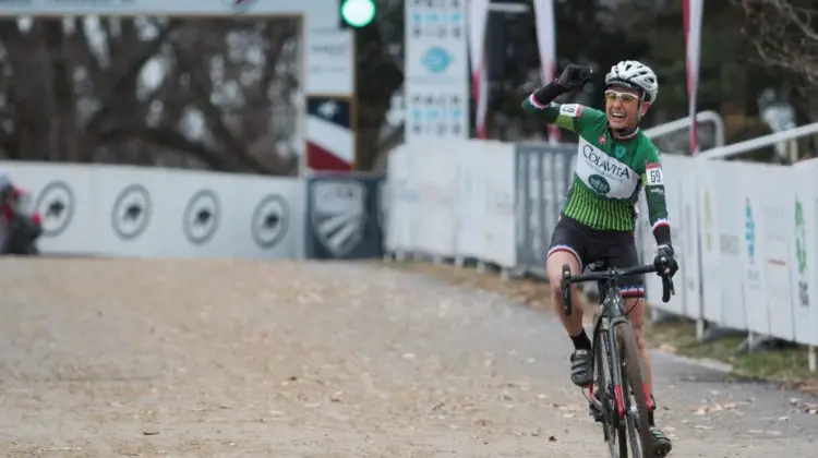 Stacey Barbossa was the boss in the Women's Masters 50-54 race Thursday. Masters Women 50-54. 2018 Cyclocross National Championships, Louisville, KY. © A. Yee / Cyclocross Magazine