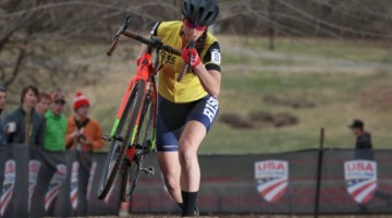 Jane Rossi won the 2018 Collegiate Club title. Women Collegiate Club. 2018 Cyclocross National Championships, Louisville, KY. © A. Yee / Cyclocross Magazine