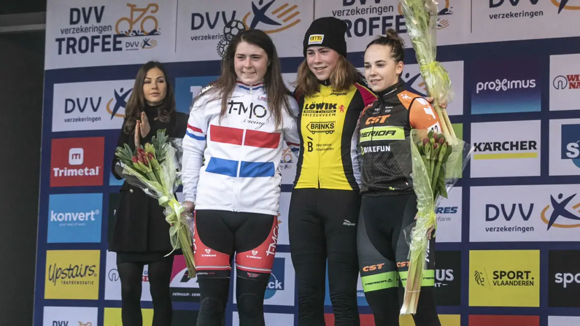2018 Helen100 Trophy Junior Women Race, Azencross Loenhout. © Hans van der Maarel