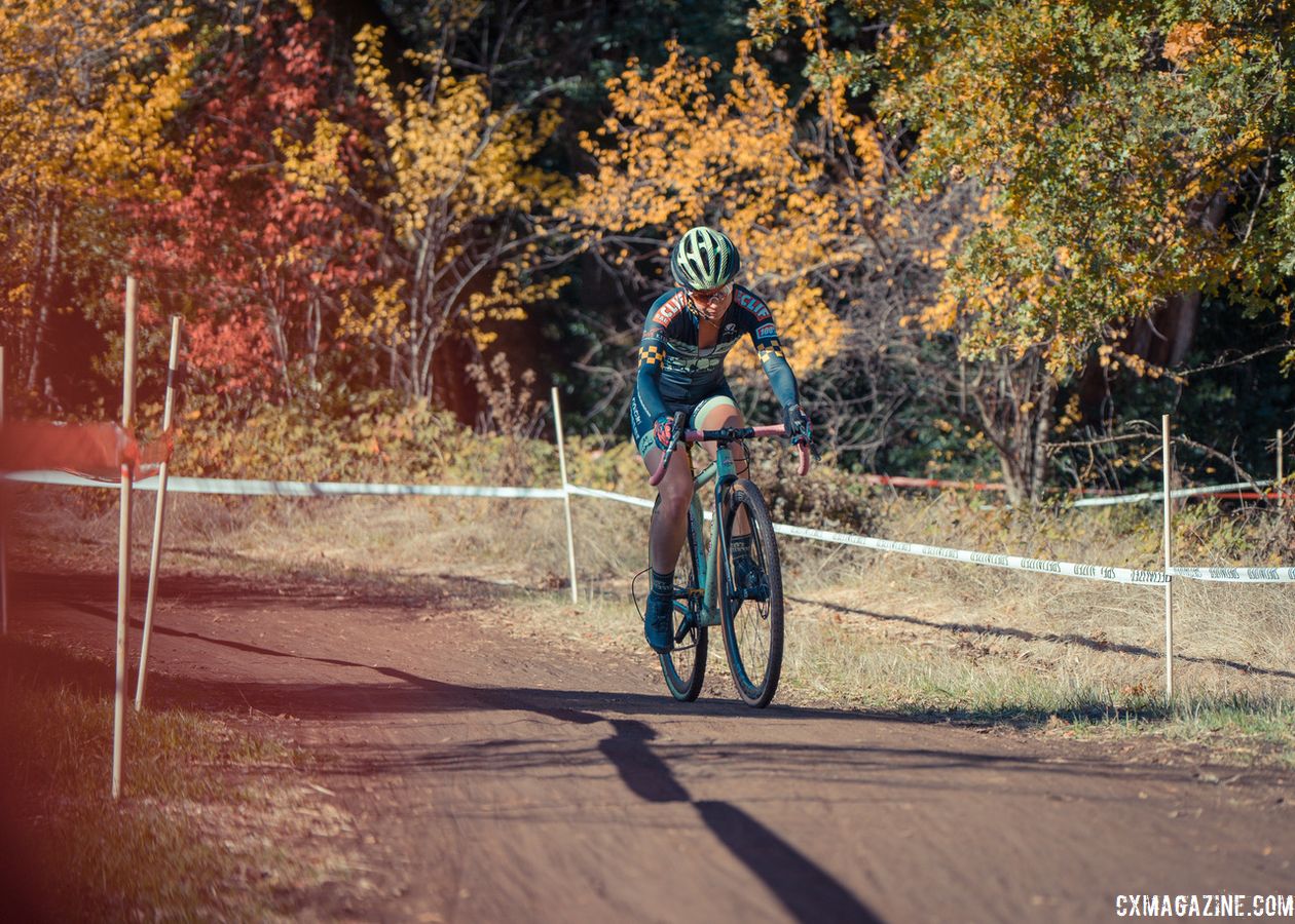 Caroline Nolan won the Elite Women's race. 2018 CX Nation Cup / NCNCA District Championships. © Aaron Lesieur / Bixxel Media