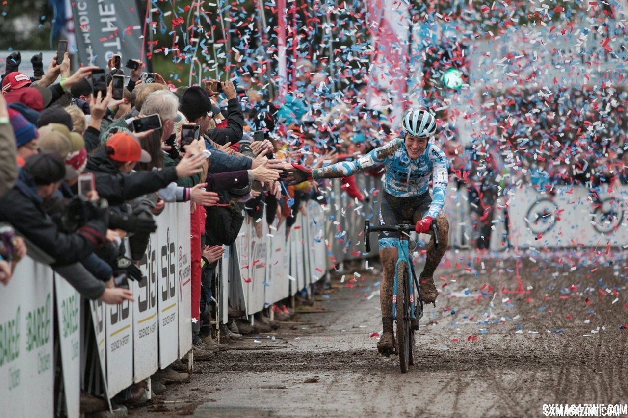 Picked against Katie Fn Compton at U.S. Nats? Cool story, bro. Elite Women. 2018 Cyclocross National Championships, Louisville, KY. © A. Yee / Cyclocross Magazine