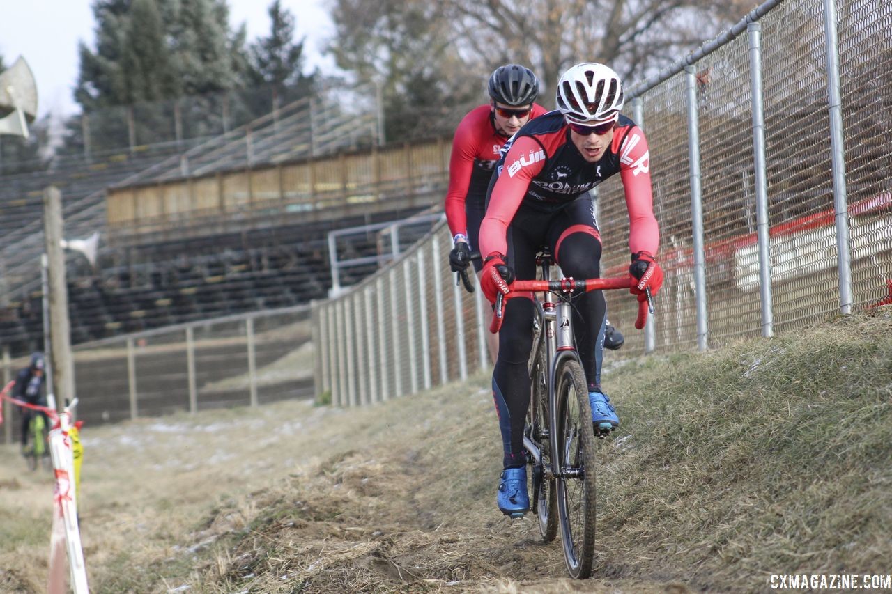 Bjorn Selander raced at the 2018 Midwest Cyclocross Championships in Wisconsin to get ready for Nationals. © Z. Schuster / Cyclocross Magazine