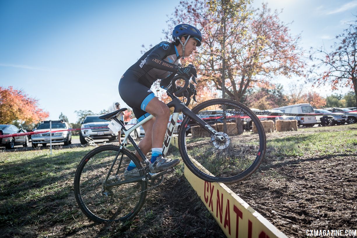 Marila Alvares finished second in the Women's 45+ race. 2018 CX Nation Cup / NCNCA District Championships. © Jeff Vander Stucken