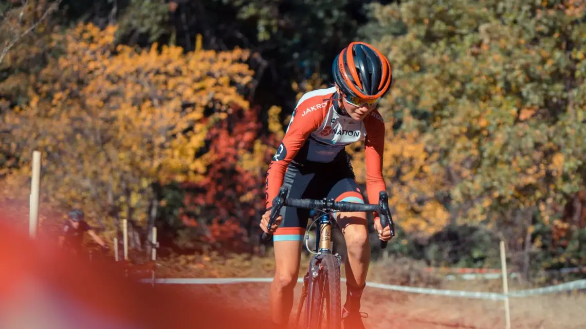 Vida Lopen de San Ramon won the Junior Women 11-13 race. 2018 CX Nation Cup / NCNCA District Championships. © Aaron Lesieur / Bixxel Media