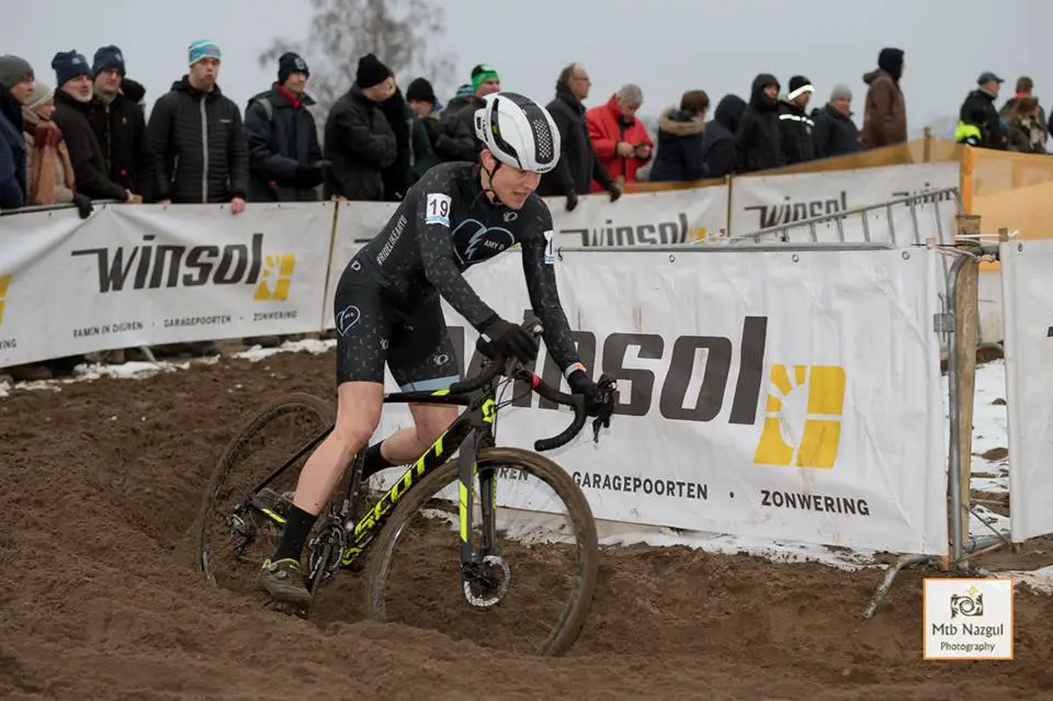 Coogan Cisek, here at Zonhoven, produces a healthy amount of dirty laundry. Corey Coogan Cisek Rider Diary. © Kristel Van Gilst