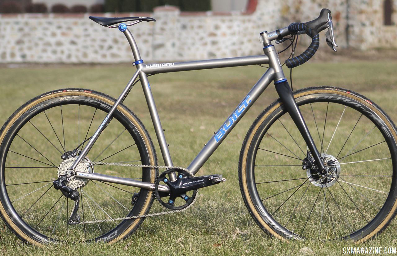 Bjorn Selander's Bingham Built Titanium Cyclocross Bike. © Z. Schuster / Cyclocross Magazine