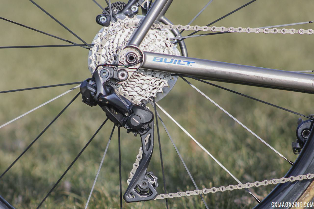 Similar to a few other domestic pros, Selander is running the Ultegra RX805 clutch derailleur this season. Bjorn Selander's Bingham Built Titanium Cyclocross Bike. © Z. Schuster / Cyclocross Magazine