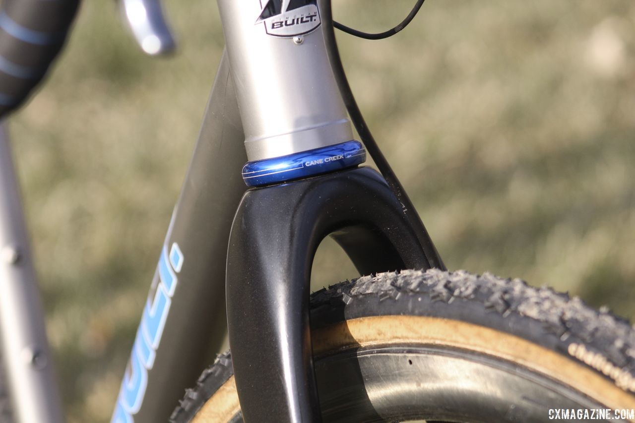 Selander's headset is a Cane Creek 110 Classic model. Bjorn Selander's Bingham Built Titanium Cyclocross Bike. © Z. Schuster / Cyclocross Magazine