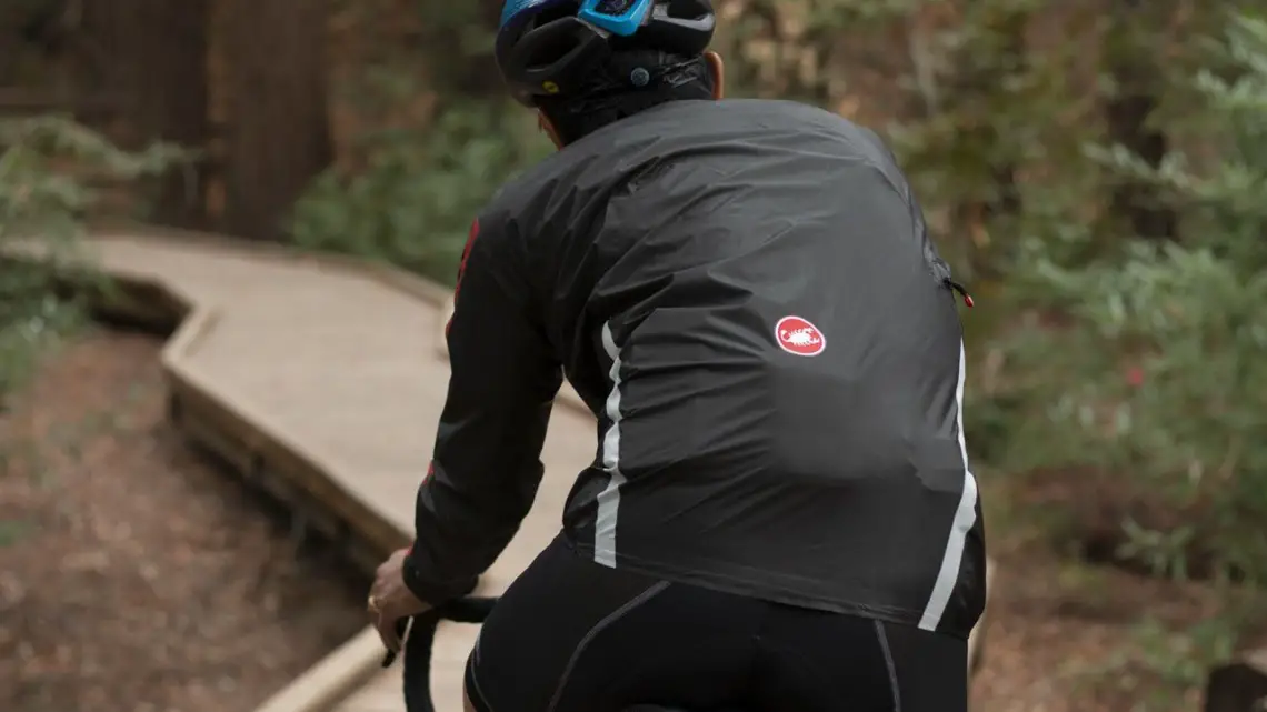 The Irdo 2 rain jacket is a lightweight jacket that sells for $300. Castelli Irdo 2 Rain Jacket. © A. Yee