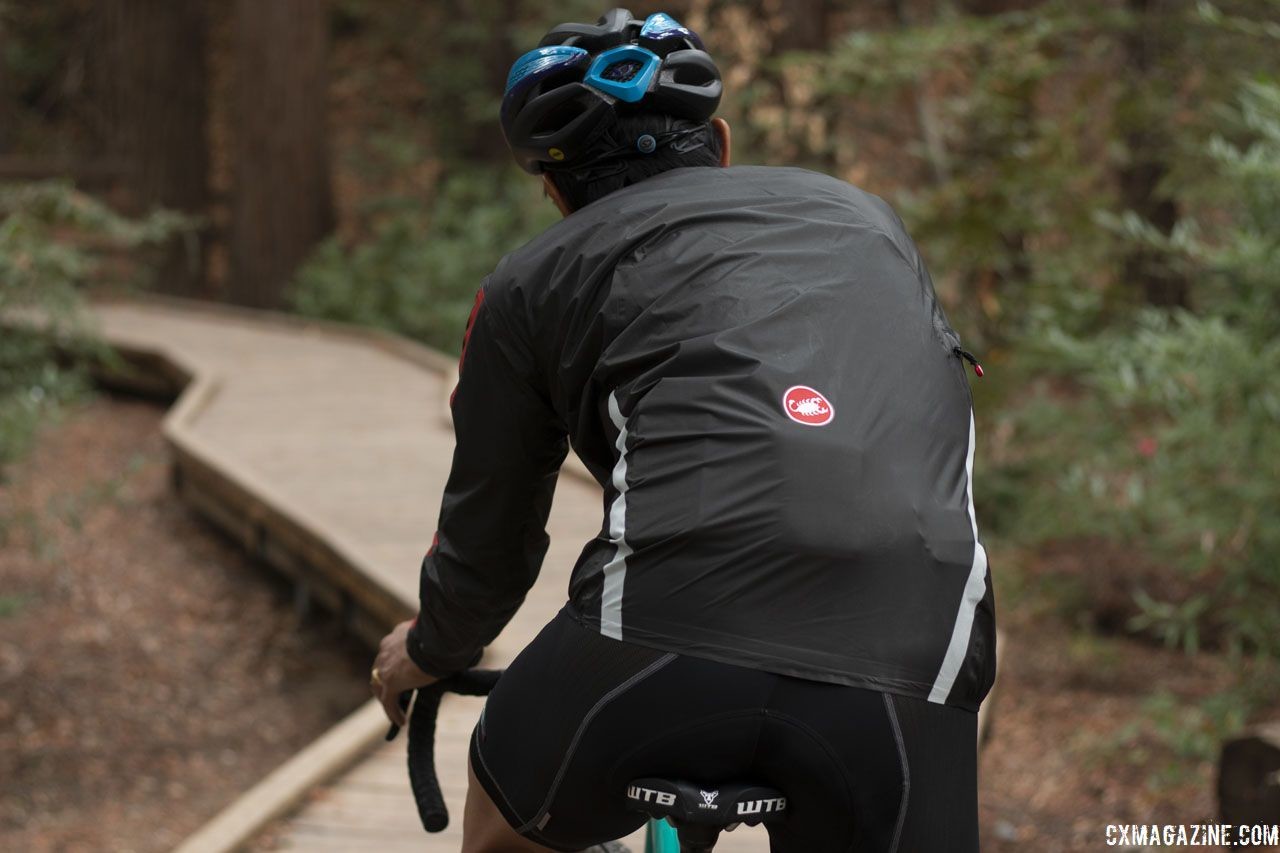 The Irdo 2 rain jacket is a lightweight jacket that sells for $300. Castelli Irdo 2 Rain Jacket. © A. Yee