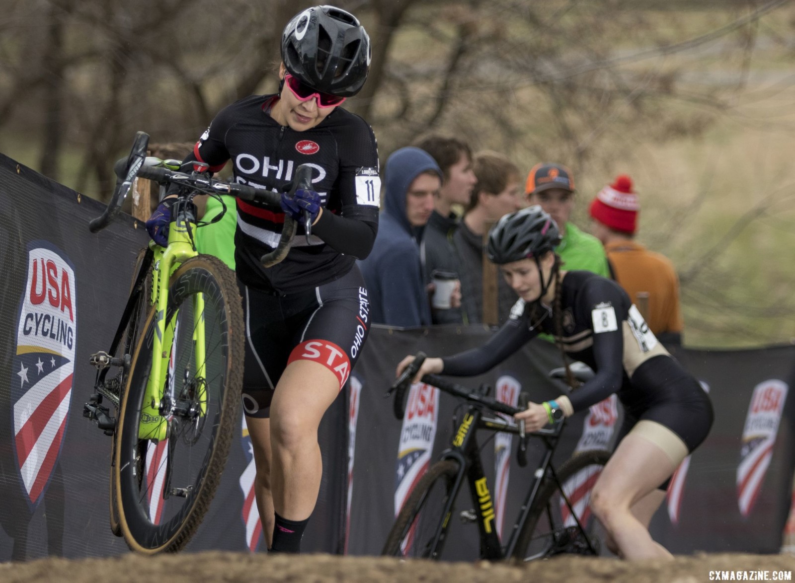 Emily Dreyer finished 12th in her return to Collegiate racing. Collegiate Club Women. 2018 Cyclocross National Championships, Louisville, KY. © A. Yee / Cyclocross Magazine
