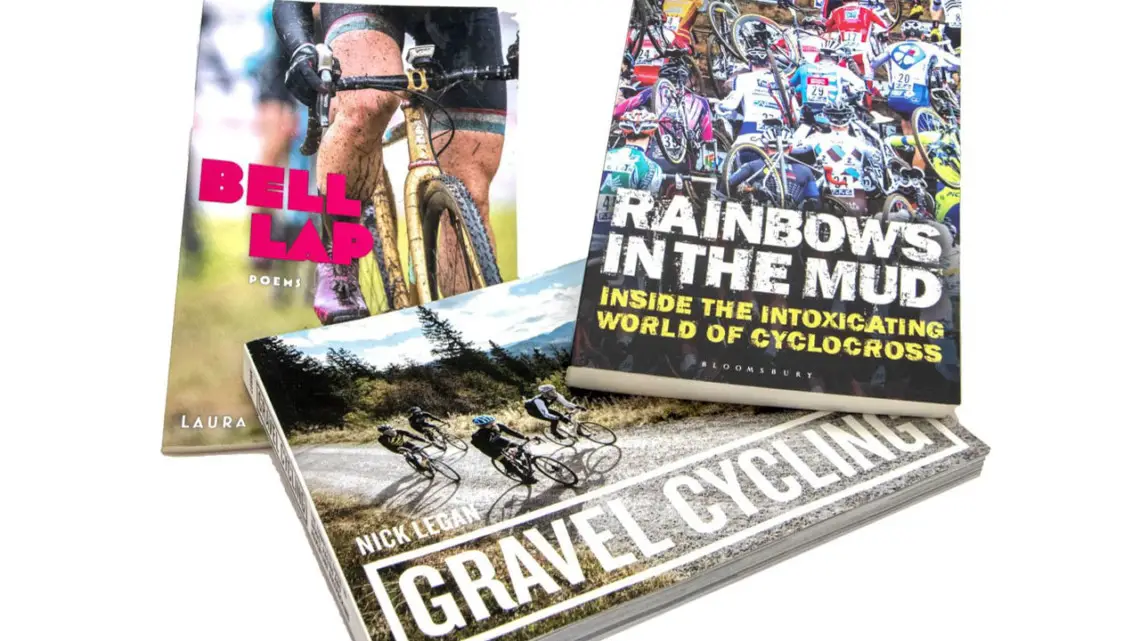 Get your cyclocross and gravel fix with the Bell Lap, Rainbows in the Mud, and Gravel Cycling books. Gift ideas for cyclists and cyclocrossers. © Cyclocross Magazine