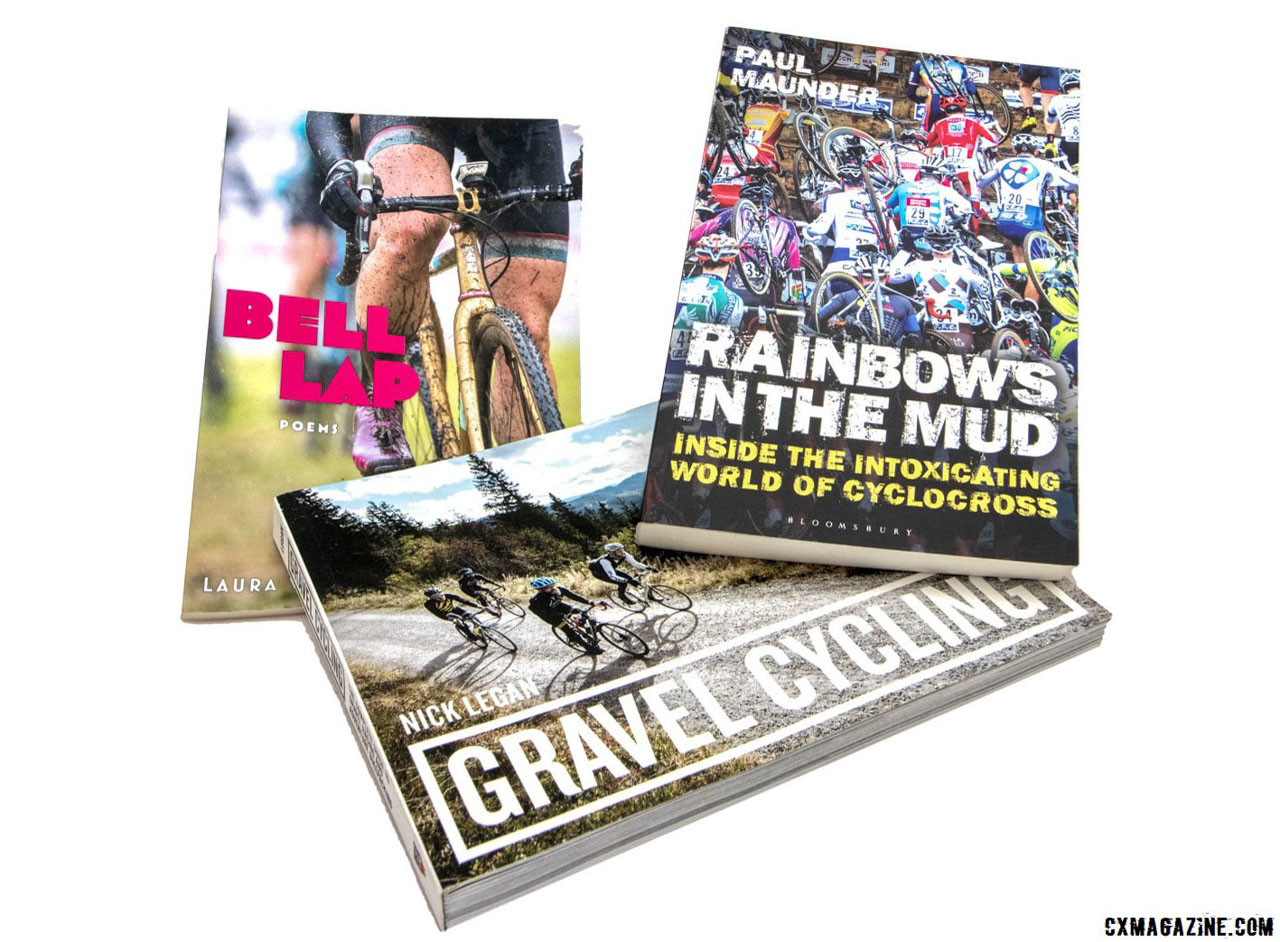 Get your cyclocross and gravel fix with the Bell Lap, Rainbows in the Mud, and Gravel Cycling books. Gift ideas for cyclists and cyclocrossers. © Cyclocross Magazine