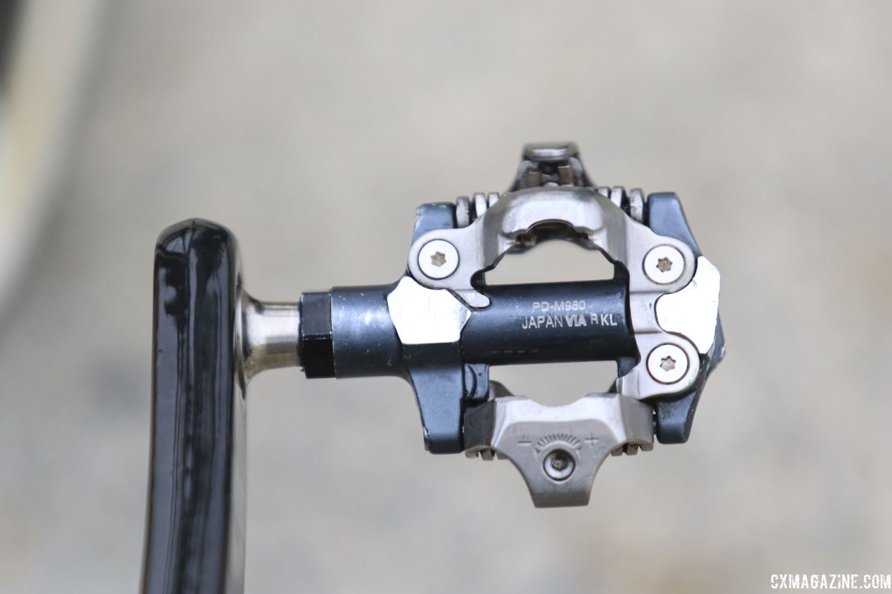 Richards uses XTR PD-M980 pedals, which are not known for their mud clearance. Evie Richards' 2018 Trek Boone Cyclocross Bike. © D. Mable / Cyclocross Magazine