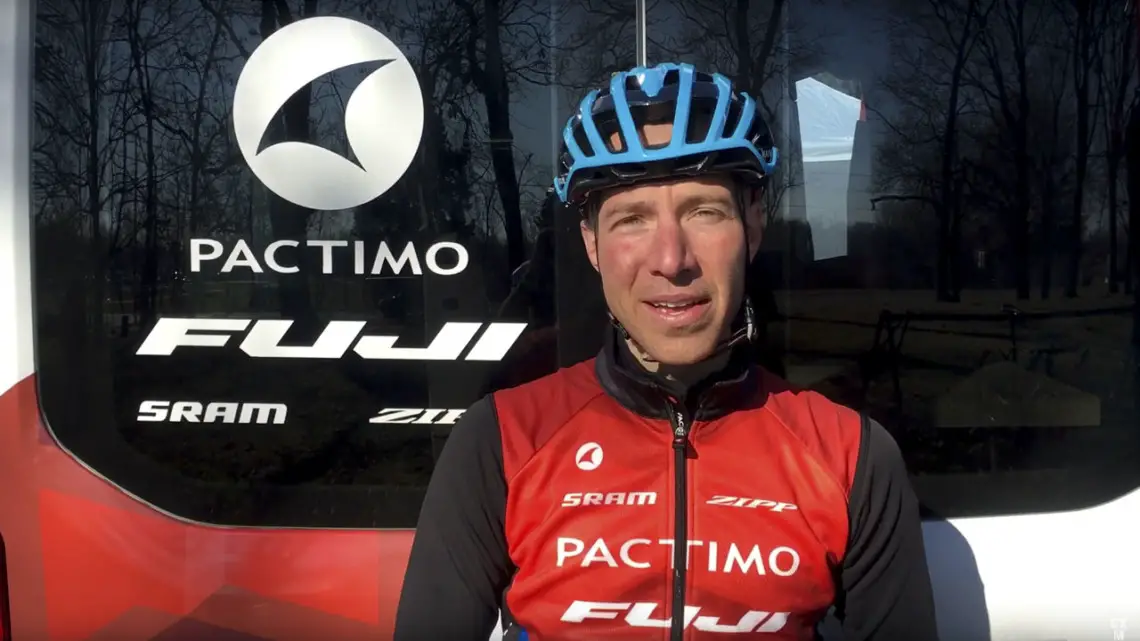 Jeremy Powers after his non-title Men 23-39 race at the 2018 Louisville National Championships.