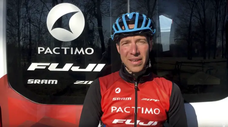 Jeremy Powers after his non-title Men 23-39 race at the 2018 Louisville National Championships.