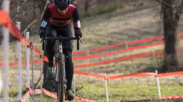 Once he got a gap, Chabanov did not let go of it. Masters Men 30-34. 2018 Cyclocross National Championships, Louisville, KY. © A. Yee / Cyclocross Magazine