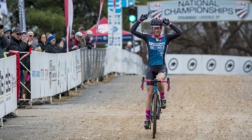 Weber reclaimed her National title in Louisville. Masters Women 45-49. 2018 Cyclocross National Championships, Louisville, KY. © A. Yee / Cyclocross Magazine