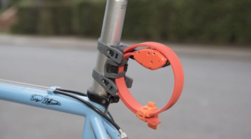 The $25 Pro Mount provides a convenient way of storing the lock. OttoLock bicycle lock. © C. Lee / Cyclocross Magazine