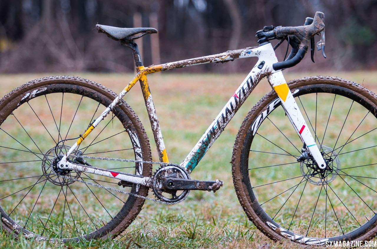 Sarah Sturm's title-winning singlespeed Specialized Crux. 2018 Cyclocross National Championships, Louisville, KY. © A. Yee / Cyclocross Magazine