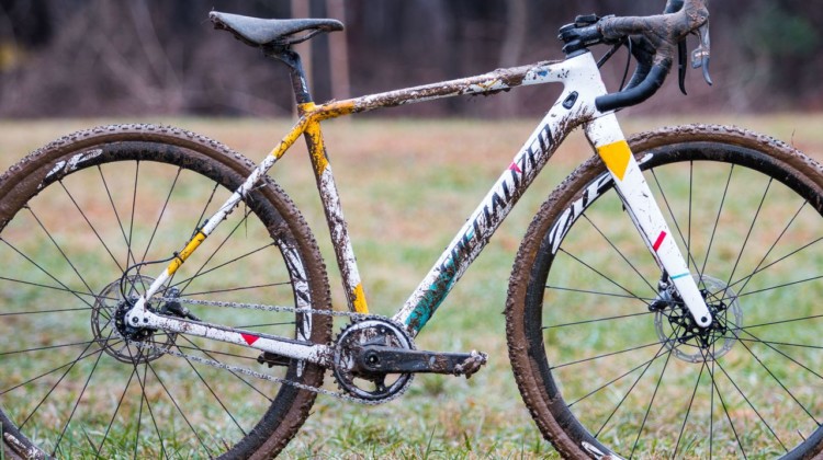 Sarah Sturm's title-winning singlespeed Specialized Crux. 2018 Cyclocross National Championships, Louisville, KY. © A. Yee / Cyclocross Magazine