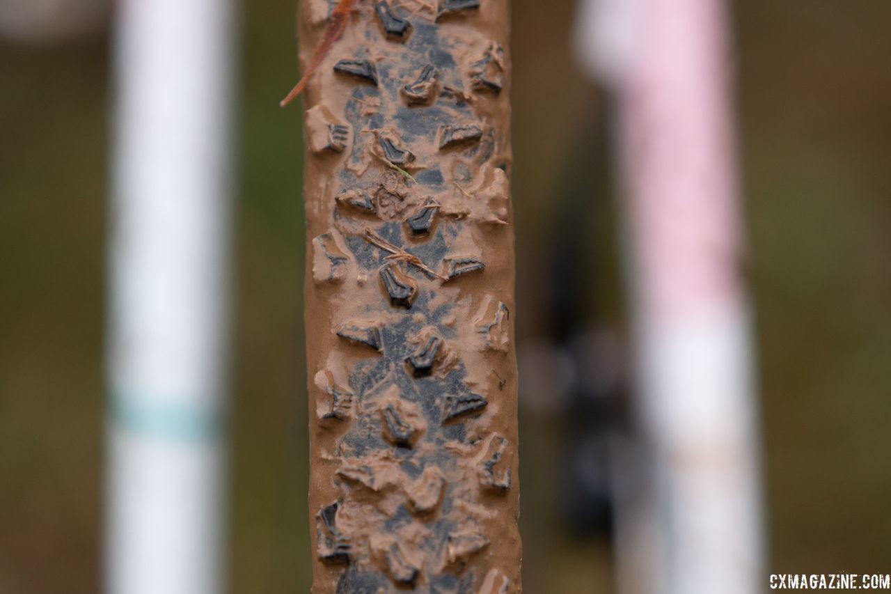 Sturm ran the redesigned Specialized Terra mud treads for ... the mud at Joe Creason Park. Sarah Sturm's title-winning singlespeed Specialized Crux. 2018 Cyclocross National Championships, Louisville, KY. © A. Yee / Cyclocross Magazine