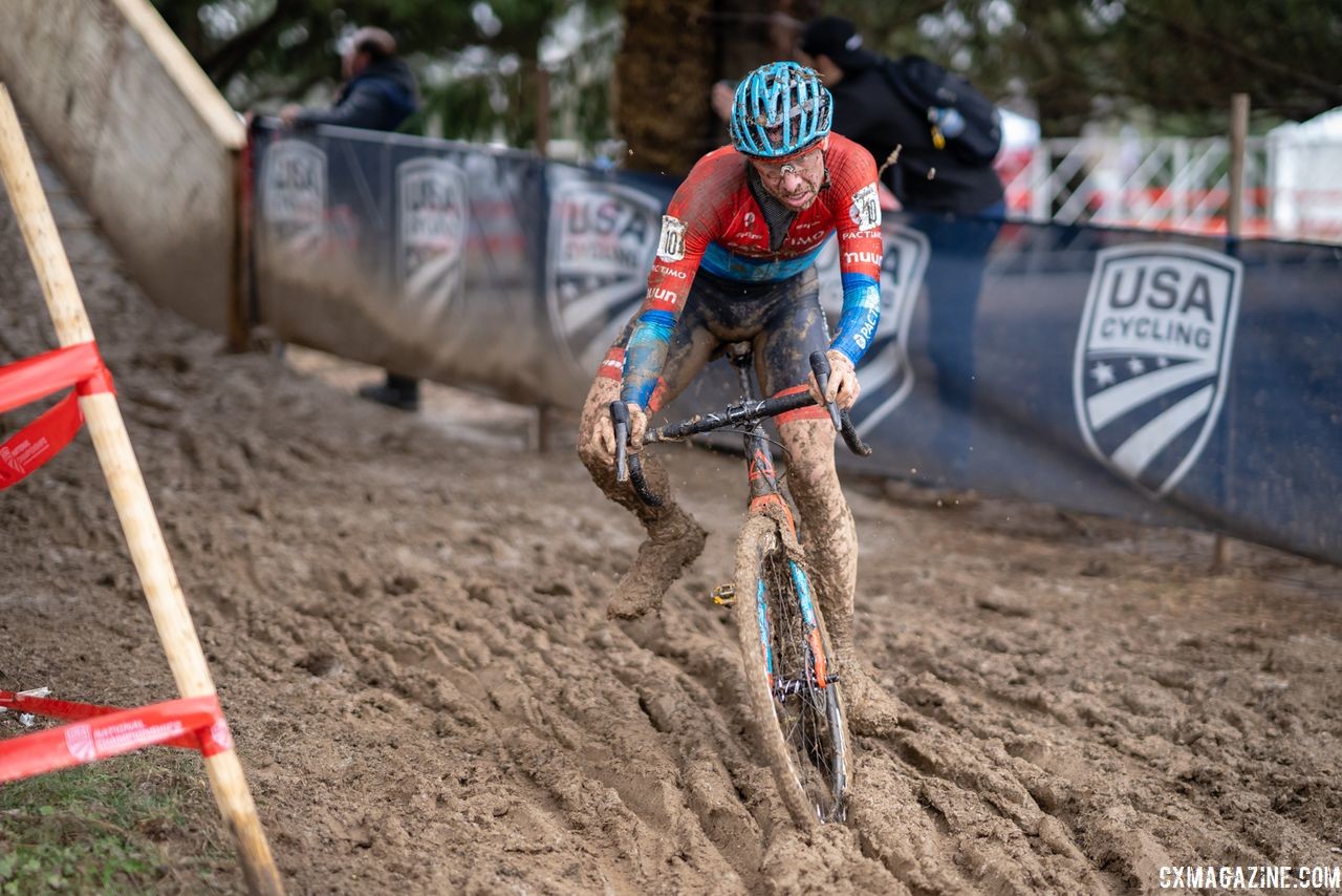 Jeremy Powers finished fifth at Louisville Nationals. 2018 Louisville Cyclocross Nationals, Saturday and Sunday. © Drew Coleman