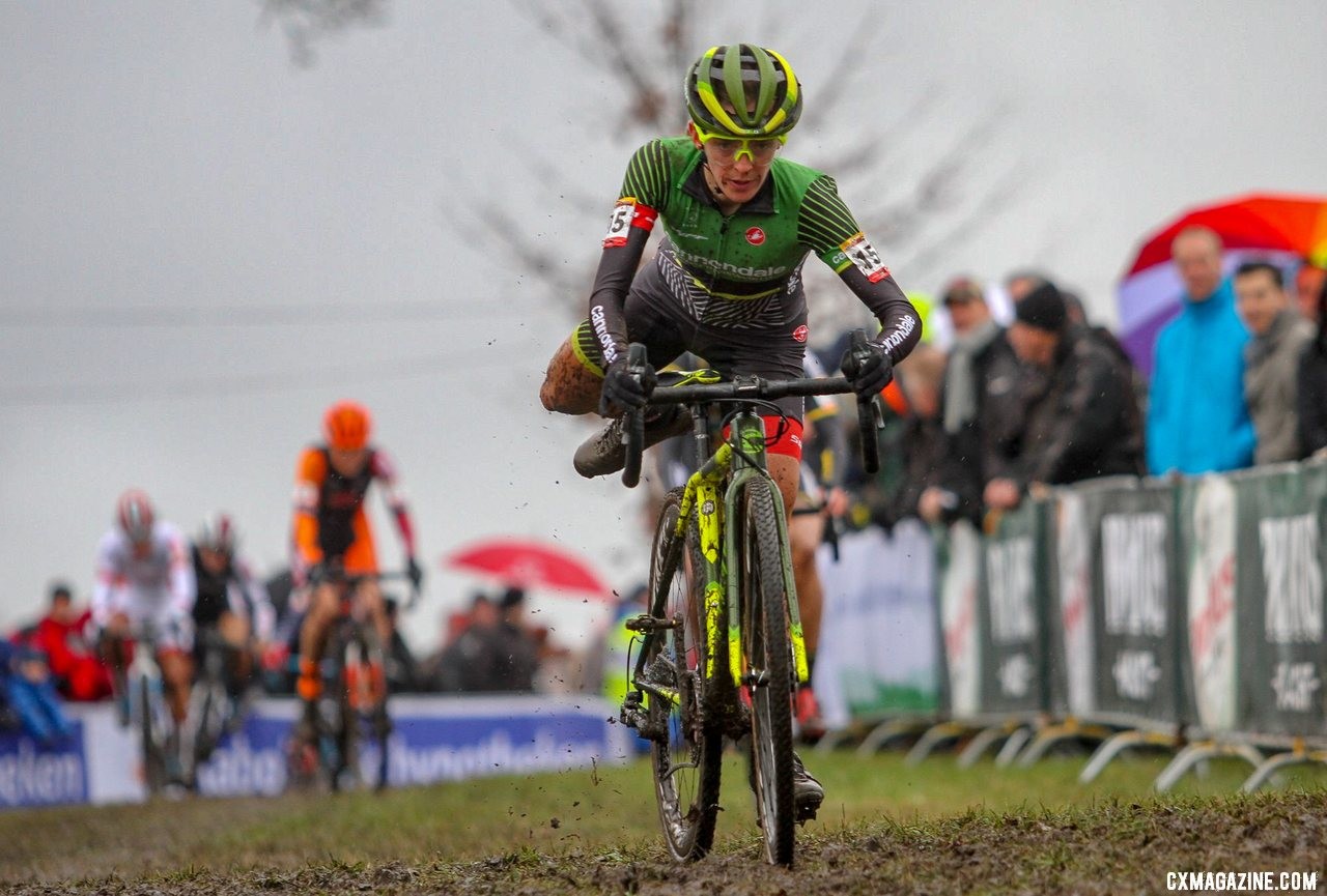 Kaitie Keough finished the season as the top North American woman. Elite Women. 2019 Hoogerheide World Cup, GP Adri van der Poel. © B. Hazen / Cyclocross Magazine