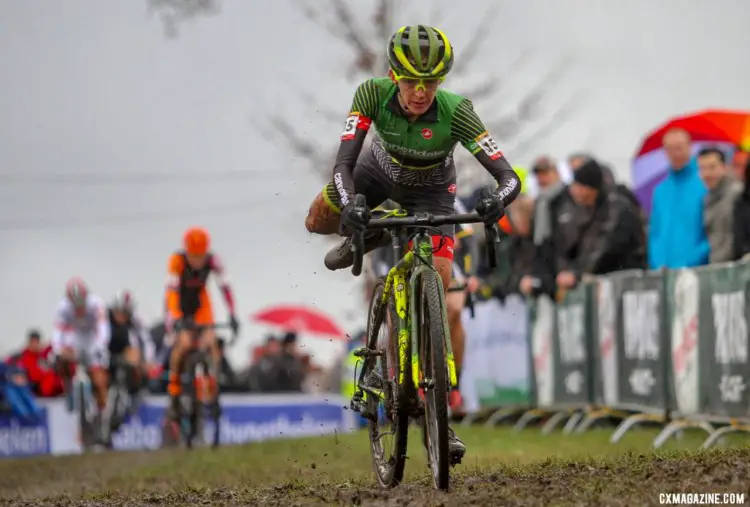 Keough showed off her Spain-tuned form. Elite Women. 2019 Hoogerheide World Cup, GP Adri van der Poel. © B. Hazen / Cyclocross Magazine