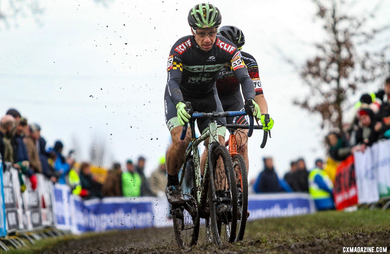 Max Judelson was just two spots behind Kaiser in 59th. Elite Men, 2019 Hoogerheide UCI Cyclocross World Cup. © B. Hazen / Cyclocross Magazine