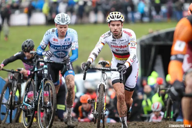 German Champ Marcel Meisen took 16th. Elite Men, 2019 Hoogerheide UCI Cyclocross World Cup. © B. Hazen / Cyclocross Magazine