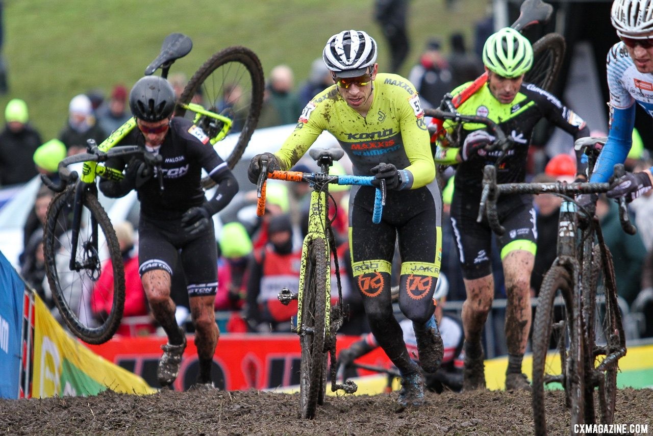 Kerry Werner said he's learned a lot racing in Europe. Elite Men, 2019 Hoogerheide UCI Cyclocross World Cup. © B. Hazen / Cyclocross Magazine