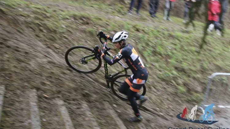 Coogan Cisek got some experience racing outside Belgium over the holidays. Corey Coogan Cisek Rider Diary © Grand Ducal Cycling Photography